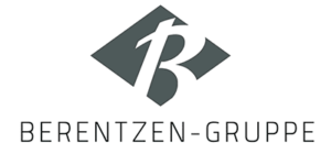 Logo of Berentzen-Gruppe featuring a stylized letter "B" inside a diamond shape, with the company's name written below in capital letters.