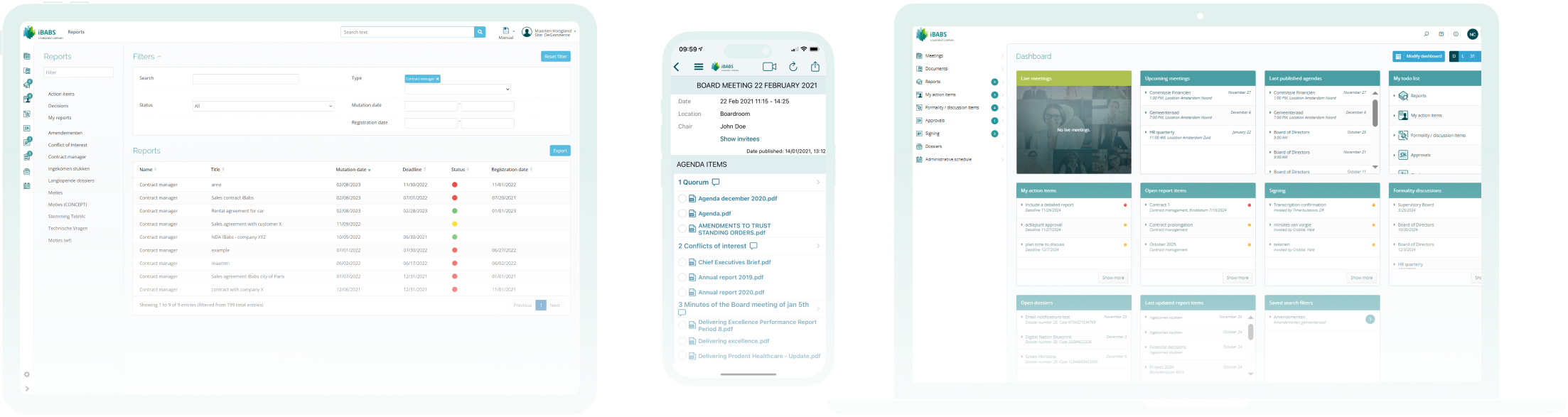 Devices using iBabs